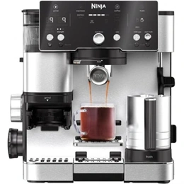 Ninja Luxe Café Premier kávéfőző (2 az 1-ben: eszpresszó és filter, beépített kávédaráló, 25 őrlési fokozat, 2 l víz, 25
