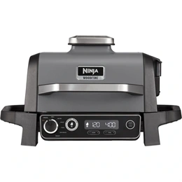 Ninja Woodfire OG701EU elektromos grill és füstölő (Woodfire, kültéri, 7 mód, IPX4, szürke/fekete)