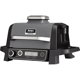Ninja Woodfire OG701EU elektromos grill és füstölő (Woodfire, kültéri, 7 mód, IPX4, szürke/fekete)