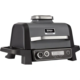 Ninja Woodfire OG701EU elektromos grill és füstölő (Woodfire, kültéri, 7 mód, IPX4, szürke/fekete)