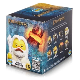 Numskull Tubbz Boxed - A Gyűrűk Ura "Gandalf the White" gumikacsa (dobozos, gyűjtői, kb. 9 cm, PVC, fehér)