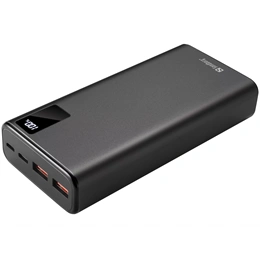 Sandberg powerbank USB-C PD (20000 mAh, 20W USB-C kimenet, 2×USB-A, alumínium, töltéskijelző, átmenő töltés)