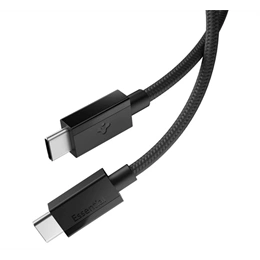 Spigen Essential EB6015CC adatkábel (type-c - type-c, 60W, PD gyorstöltő, cipőfűző, 150cm, fekete)