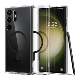 Spigen Ultra Hybrid Mag műanyag telefonvédő (ütésállóság, légpárnás keret, MagSafe, fekete)