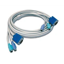 TRENDnet TK-C10 PS/2-VGA KVM kábel (3 m, szürke, PS/2 6-tűs, VGA 15-tűs, M/M)