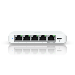 Ubiquiti USW-Flex-2.5G-5 (5 x 2,5 GbE port, menedzselhető, asztali, PoE bemenet)