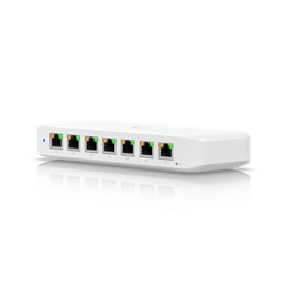 Ubiquiti USW-Ultra switch (8x 10/100/1000, 7x PoE/PoE+ 42W, menedzselhető, asztali)
