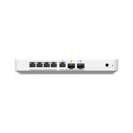 Ubiquiti UXG-FIBER vezetékes router (1x 10G SFP+ WAN, 1x 10G RJ45 WAN, 1x 10G SFP+ LAN, 4x 2,5G RJ45 LAN, IDS/IPS 5 Gbps