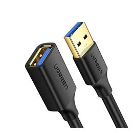 Ugreen adatkábel hosszabbító (USB 3.0 - USB 3.0, 300 cm, fekete, prémium minőség)