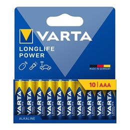 Varta Longlife Power elem (AA, LR06, 1.5V, alkáli) 10db/csomag