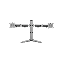 White Shark Tutankhamun GMS-3206 dupla asztali monitor tartó (17"-32", VESA 75x75, 100x100, 9 kg/monitor, szürke)