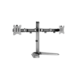 White Shark Tutankhamun GMS-3206 dupla asztali monitor tartó (17"-32", VESA 75x75, 100x100, 9 kg/monitor, szürke)