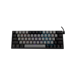 White Shark Wakizashi-2 billentyűzet (angol, vezetékes, USB 2.0, mechanikus, piros kapcsoló, szürke-fekete)